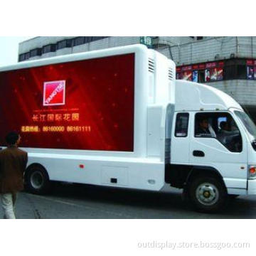 Rotatable Truck Mobile LED Display Screen P8 , Waterproof T